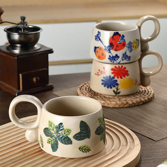 Pastel Pink Ceramic Tea Mug