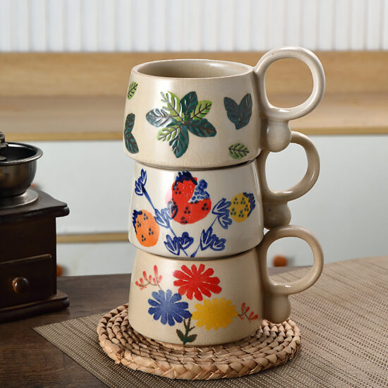 Pastel Pink Ceramic Tea Mug