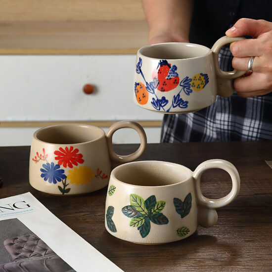 Pastel Pink Ceramic Tea Mug