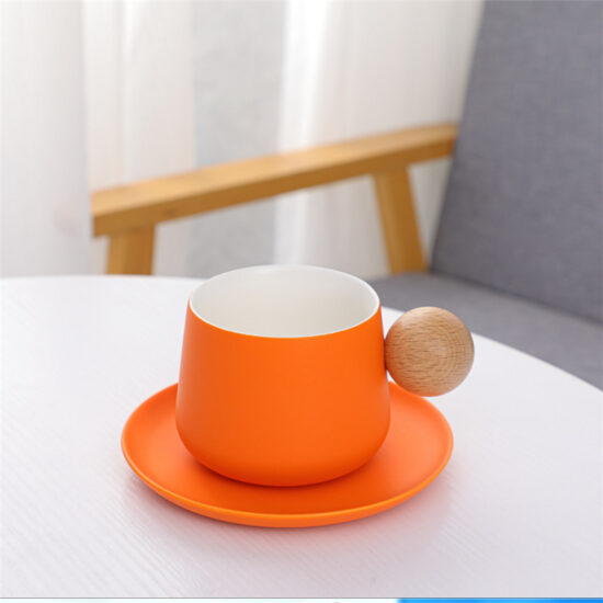  Style Ceramic Couple Mug with Saucer – High-End Tea Cup Set