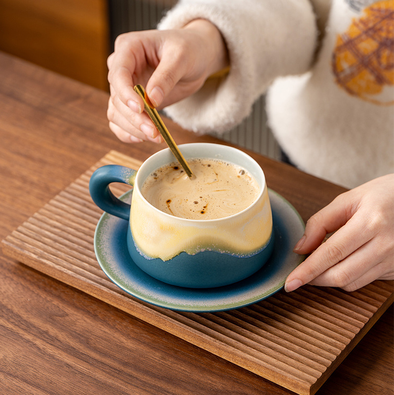INS Style High-End Ceramic Coffee Mug for Gifting and Business Use