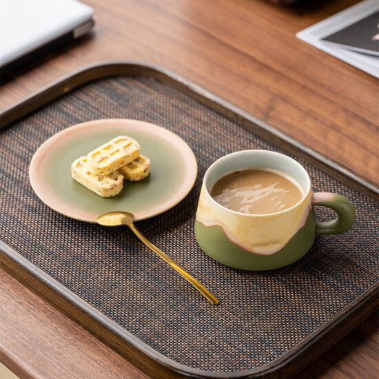 INS Style High-End Ceramic Coffee Mug for Gifting and Business Use
