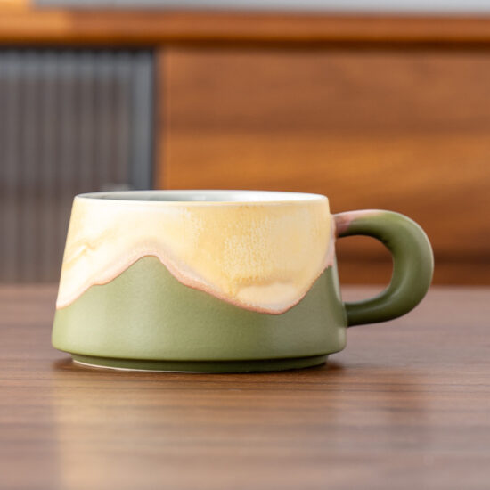 INS Style High-End Ceramic Coffee Mug for Gifting and Business Use
