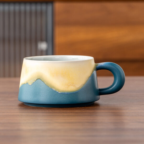 INS Style High-End Ceramic Coffee Mug for Gifting and Business Use