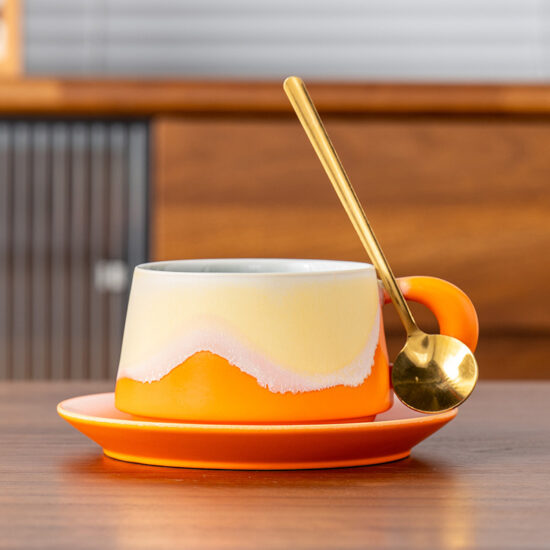 INS Style High-End Ceramic Coffee Mug for Gifting and Business Use