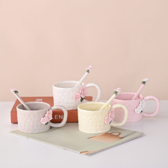Double-Walled Ceramic Insulated Mug