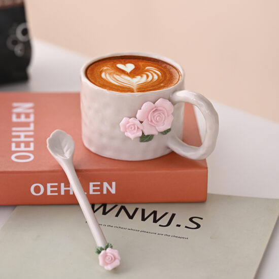 Double-Walled Ceramic Insulated Mug