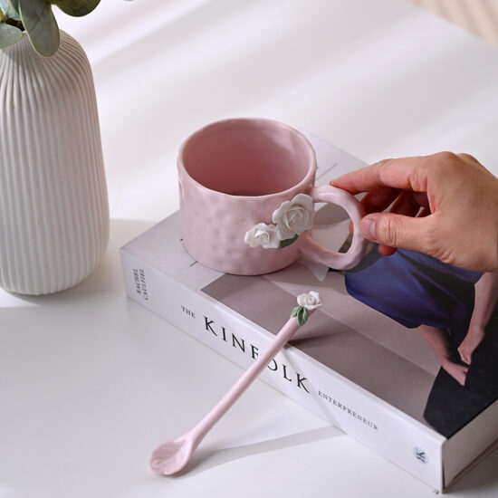 Double-Walled Ceramic Insulated Mug