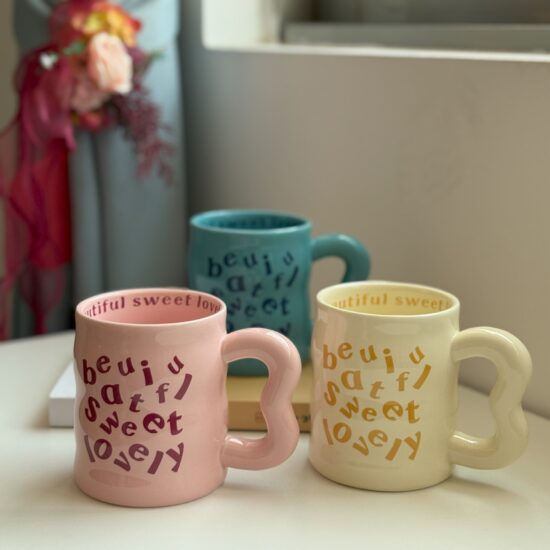 Modern Ceramic Coffee Mug for Women – Office and Breakfast Use