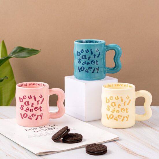 Modern Ceramic Coffee Mug for Women – Office and Breakfast Use