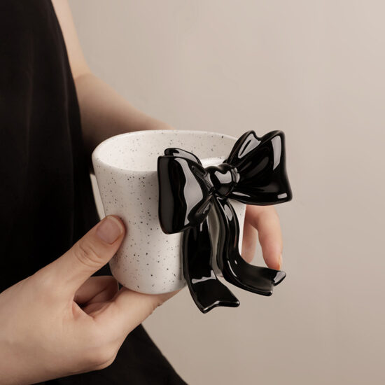Luxury Aesthetic Ceramic Mug Gift Box for Women – Cute Coffee Cup
