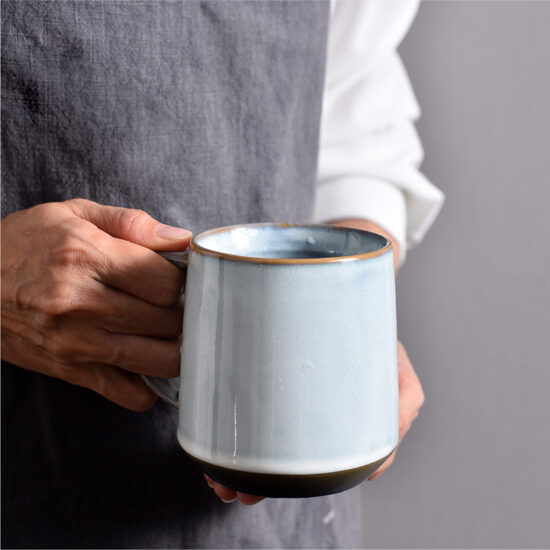 Custom Solid Color European Ceramic Coffee Cup