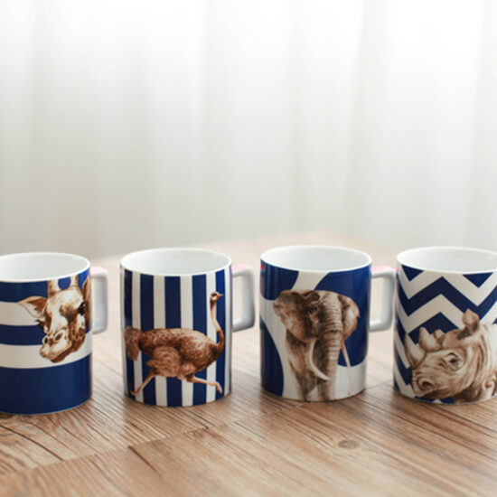  Large ceramic breakfast mug for home and office use