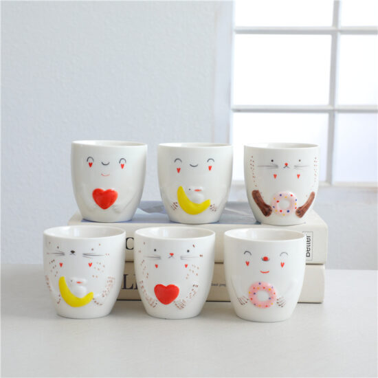Cute Animal Ceramic Mug with Hand-Painted Design