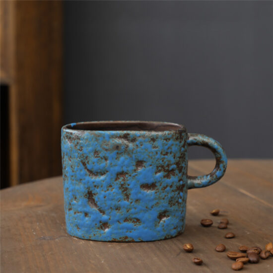 Creative kiln-glaze ceramic coffee mug with artistic color