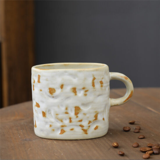 Creative kiln-glaze ceramic coffee mug with artistic color