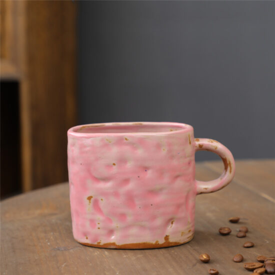 Creative kiln-glaze ceramic coffee mug with artistic color