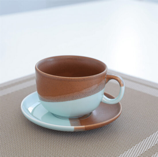 Korean INS Style Ceramic Coffee Cup and Saucer Set – Nordic Design