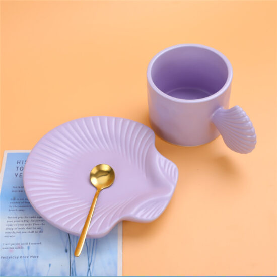 Light Luxury Ceramic Coffee Cup and Saucer Gift Set