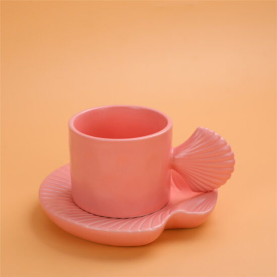 Light Luxury Ceramic Coffee Cup and Saucer Gift Set