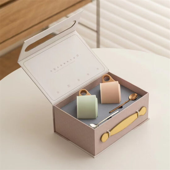 Ceramic Coffee Cup and Saucer Gift Set – Pastel Fresh Design