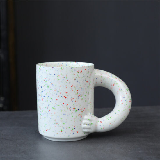 Minimalist INS-Style Ceramic Espresso Cup for Coffee or Tea