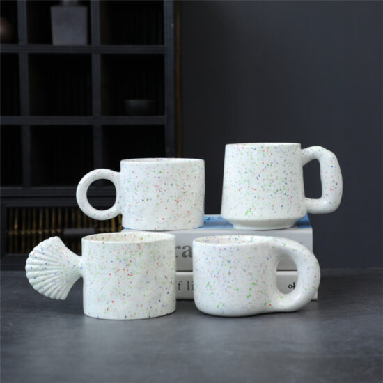 Minimalist INS-Style Ceramic Espresso Cup for Coffee or Tea