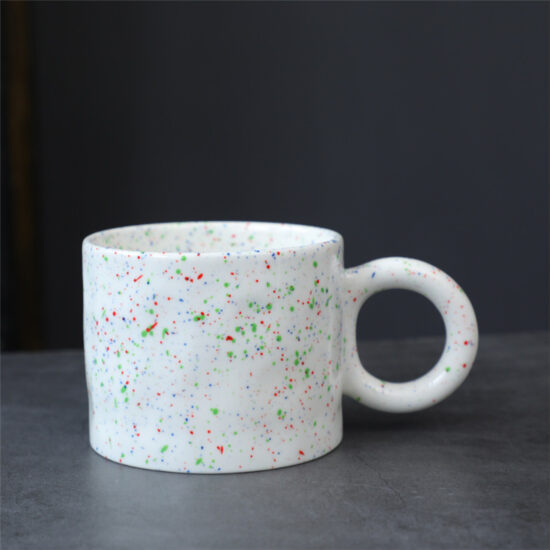 Minimalist INS-Style Ceramic Espresso Cup for Coffee or Tea