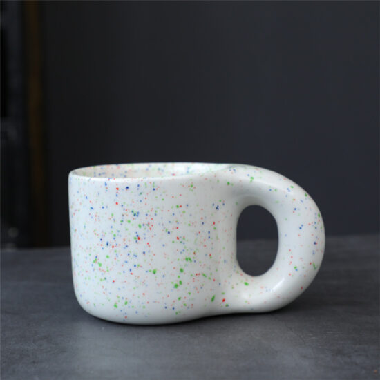 Minimalist INS-Style Ceramic Espresso Cup for Coffee or Tea