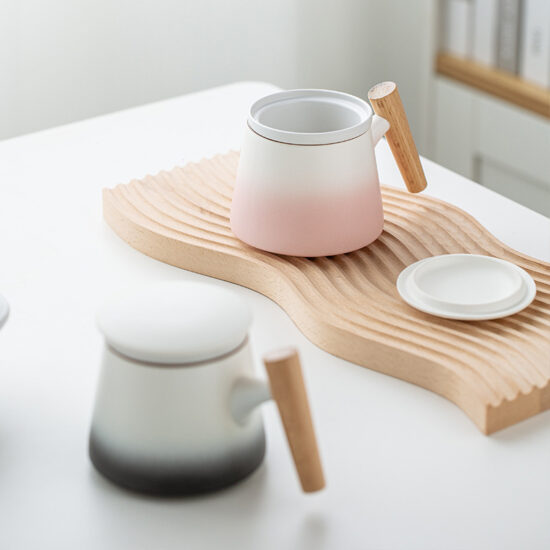 Creative High-Aesthetic Ceramic Office Mug with Handle – Ideal for Coffee